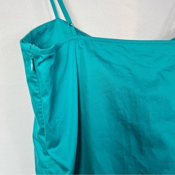 Nordstrom Lewit Teal Blue Tie Front Camisole Tank Top S - Picture 5 of 6